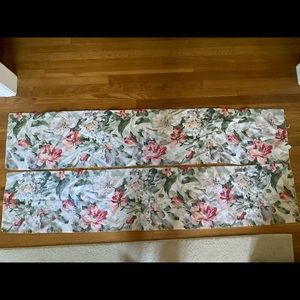 Set of Two Floral Valances